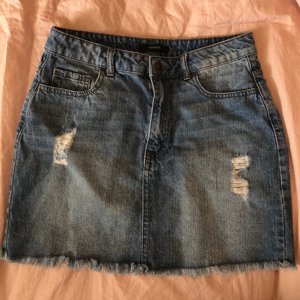 Denim Mini Skirt